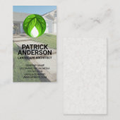 Logo für natürliche Blätter | Wohnsitz Visitenkarte (Vorne/Hinten)