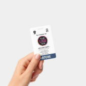 Logo für Navy Blue Employee Name Business Ausweis (Handheld)