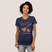 Logo für "Navy & Rose Gold Clearing Services" T-Shirt (Vorne ganz)