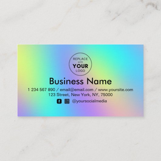 Logo für Niedliche Rabattkombination für Holografi Treuekarte (Rückseite)