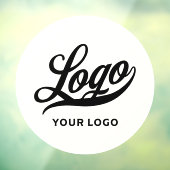 Logo für "Off White Circle Simple Business Company Fensteraufkleber (Blatt 3)