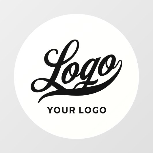 Logo für "Off White Circle Simple Business Company Fensteraufkleber (Blatt)