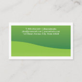 Logo für ökologische Blätter Visitenkarte (Rückseite)