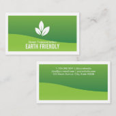 Logo für ökologische Blätter Visitenkarte (Vorne/Hinten)