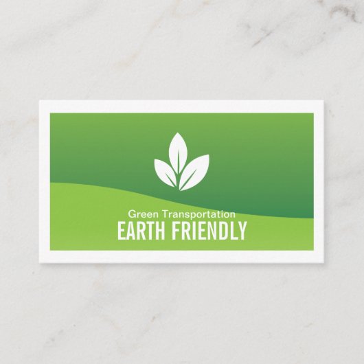 Logo für ökologische Blätter Visitenkarte (Vorderseite)