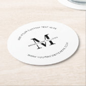 Logo für Open House Corporate Event Runder Pappuntersetzer (Angewinkelt)