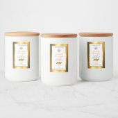 Logo für Orange Glitzer White Product Labels Rose Lebensmitteletikett (Flaschen)