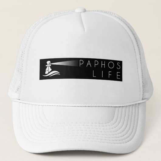 Logo für Paphos Life Truckerkappe (Vorderseite)