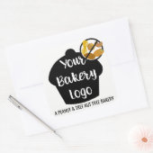 Logo für "Peanut Tree Nut Free Bakery" Quadratischer Aufkleber (Umschlag)