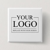 Logo für personalisierte Hochzeiten Button (Vorderseite)