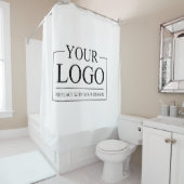 Logo für personalisierte Hochzeiten Duschvorhang (Beispiel)