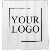 Logo für personalisierte Hochzeiten Duschvorhang (Vorderseite)