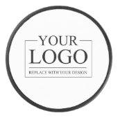 Logo für personalisierte Hochzeiten Eishockey Puck (Vorderseite)