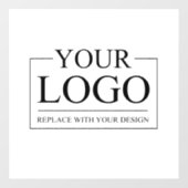 Logo für personalisierte Hochzeiten Fensteraufkleber (Blatt)