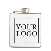 Logo für personalisierte Hochzeiten Flachmann (Vorderseite)