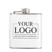 Logo für personalisierte Hochzeiten Flachmann (Vorderseite)