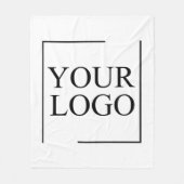 Logo für personalisierte Hochzeiten Fleecedecke (Vorderseite)