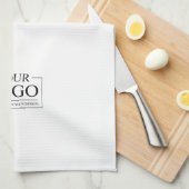 Logo für personalisierte Hochzeiten Geschirrtuch (Viertel Falte)