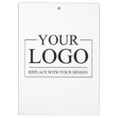 Logo für personalisierte Hochzeiten Klemmbrett (Rückseite)