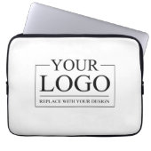 Logo für personalisierte Hochzeiten Laptopschutzhülle (Vorderseite)