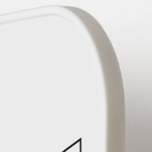 Logo für personalisierte Hochzeiten Pickleball Schläger (Linke Seite)