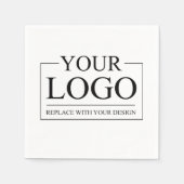 Logo für personalisierte Hochzeiten Serviette (Vorderseite)