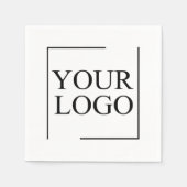 Logo für personalisierte Hochzeiten Serviette (Vorderseite)