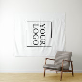 Logo für personalisierte Hochzeiten Wandteppich (Beispiel (Horizontal))