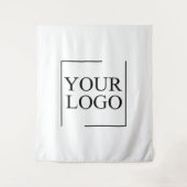 Logo für personalisierte Hochzeiten Wandteppich (Vorderseite)