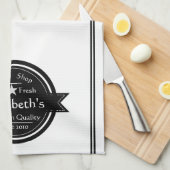 Logo für personalisierte Kaffeestuben Geschirrtuch (Viertel Falte)