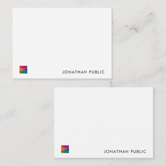 Logo für personalisierte Unternehmen hier Vorlage (Vorne/Hinten)