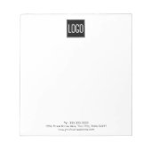 Logo für personalisierte Unternehmen Notizblock (Vorderseite)