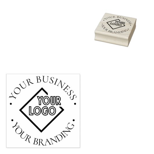 Logo für personalisierte Unternehmensmarke Gummistempel (Stempel)
