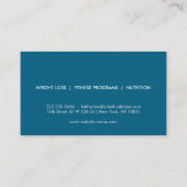 LOGO FÜR PERSÖNLICHE TRAINER CHALK SKETCH VISITENKARTE (Rückseite)