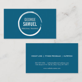 LOGO FÜR PERSÖNLICHE TRAINER CHALK SKETCH VISITENKARTE