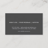 LOGO FÜR PERSÖNLICHE TRAINER CHALK SKETCH VISITENKARTE (Rückseite)