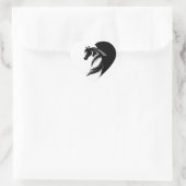 Logo für Pferde mit Heart Heart Sticker (Tasche)