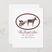 Logo für Pferde und Buggy Einladung (Vorne/Hinten)