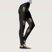 Logo für Pferde und Pferde, schwarz Leggings (Rechts)