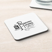 Logo für Philadelphia und Reading Railway Getränkeuntersetzer (Linke Seite)