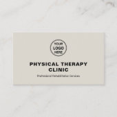 Logo für Physiotherapieklinik mit QR-Code Visitenkarte (Vorderseite)