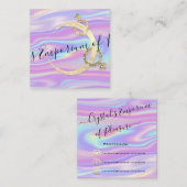 Logo für physische Bildung Holograph Social Gender Quadratische Visitenkarte (Vorne/Hinten)