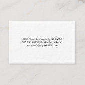 Logo für Pinsel | Künstlerisch | Holz Visitenkarte (Rückseite)