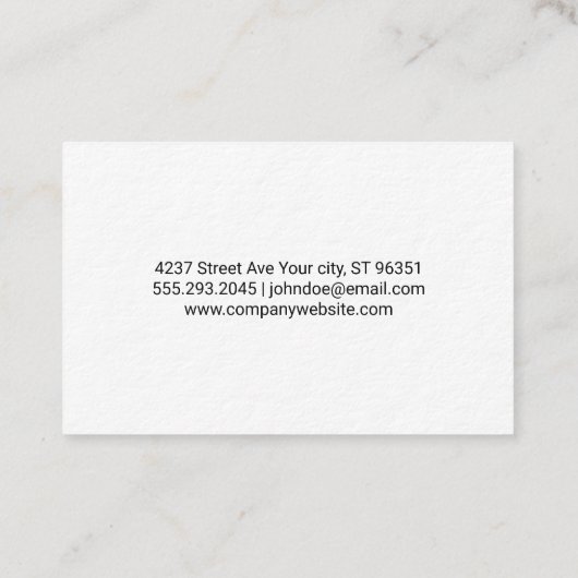 Logo für Pinsel | Künstlerisch | Holz Visitenkarte (Rückseite)