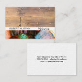 Logo für Pinsel | Künstlerisch | Holz Visitenkarte (Vorne/Hinten)