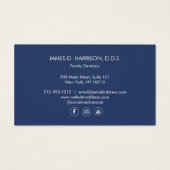 Logo für Premium Tooth Sketch Weiß/Blauer Zahnarzt (Rückseite)