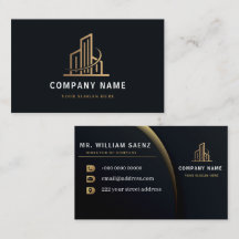 Logo für professionelle Immobilienmakler in Gold