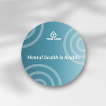 Logo für psychische Gesundheit mit Teal-Verlauf un