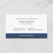Logo für QR-Code der Strafverfolgung Polizeibeamte Visitenkarte (Vorderseite)