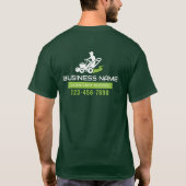 Logo für Rasenmäher und Landschaftsschutzgitter T-Shirt (Rückseite)